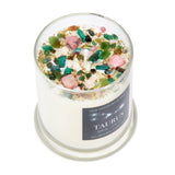 Taurus Candle - Zodiac Candles - Crystals & Herbs Candles: 7.5oz Square Glass
