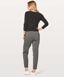 women Lululemon City Trek Trouser II Gray Pants 10