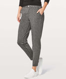 women Lululemon City Trek Trouser II Gray Pants 10
