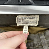 women Current Elliot Current /Elliott The Ankle Skinny Army Green Coated Jeans Women's Size 25/0 Green Pants 25/0