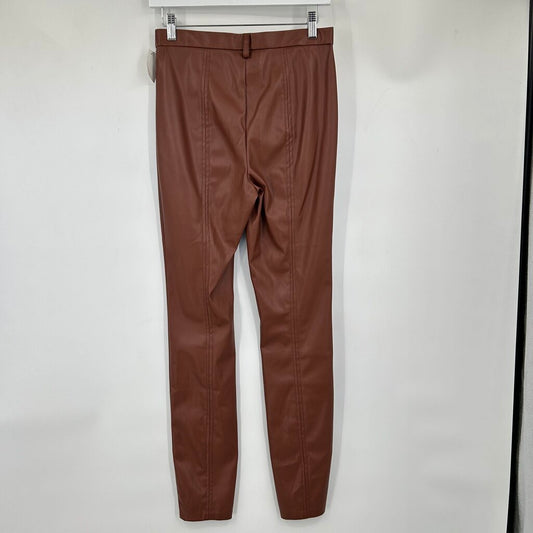 women Jason Wu Vegan Leather Brown Pants S