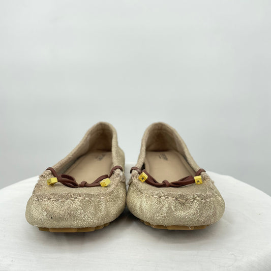 women Sperry Katherine Loafer Gold Brown Shoes 8