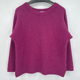women Sleeping On Snow Lavinia Alpaca Wool Blend Fuschia Sweater M