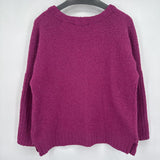 women Sleeping On Snow Lavinia Alpaca Wool Blend Fuschia Sweater M
