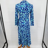 Lilly Pulitzer NWT Rozaline Wrap Dress Royal Purple Lil Kitty Dress M