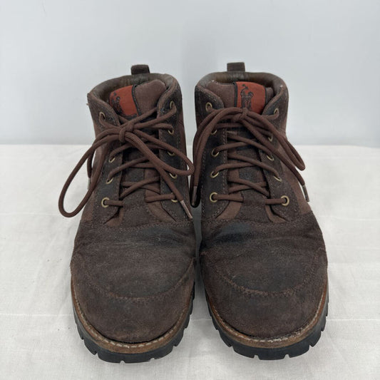 men Patagonia Tin Shed 6" Waterproof Leather Boots Brown Shoes 11