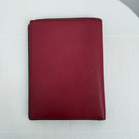 Michael Michael Kors NWT Jet Set Saffiano Leather Passport Wallet MSTP $258 Red Purse