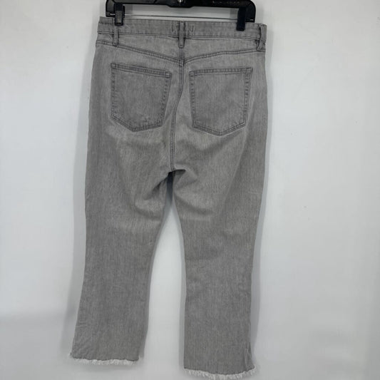 women Loft The Curvy Kick Crop Gray Jeans 28/6