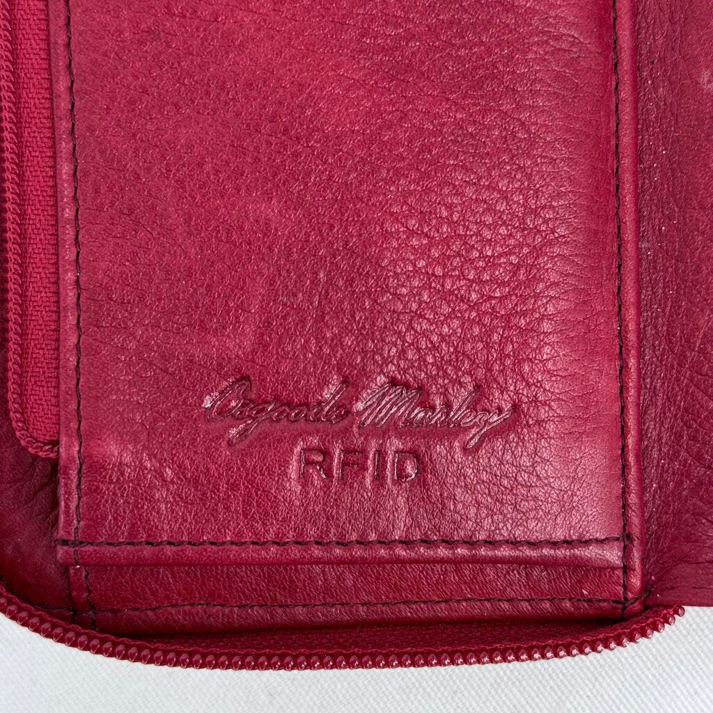 women Osgoode Marley Zip Around Wallet MSRP $135 Red Purse 7.5x4x1.25