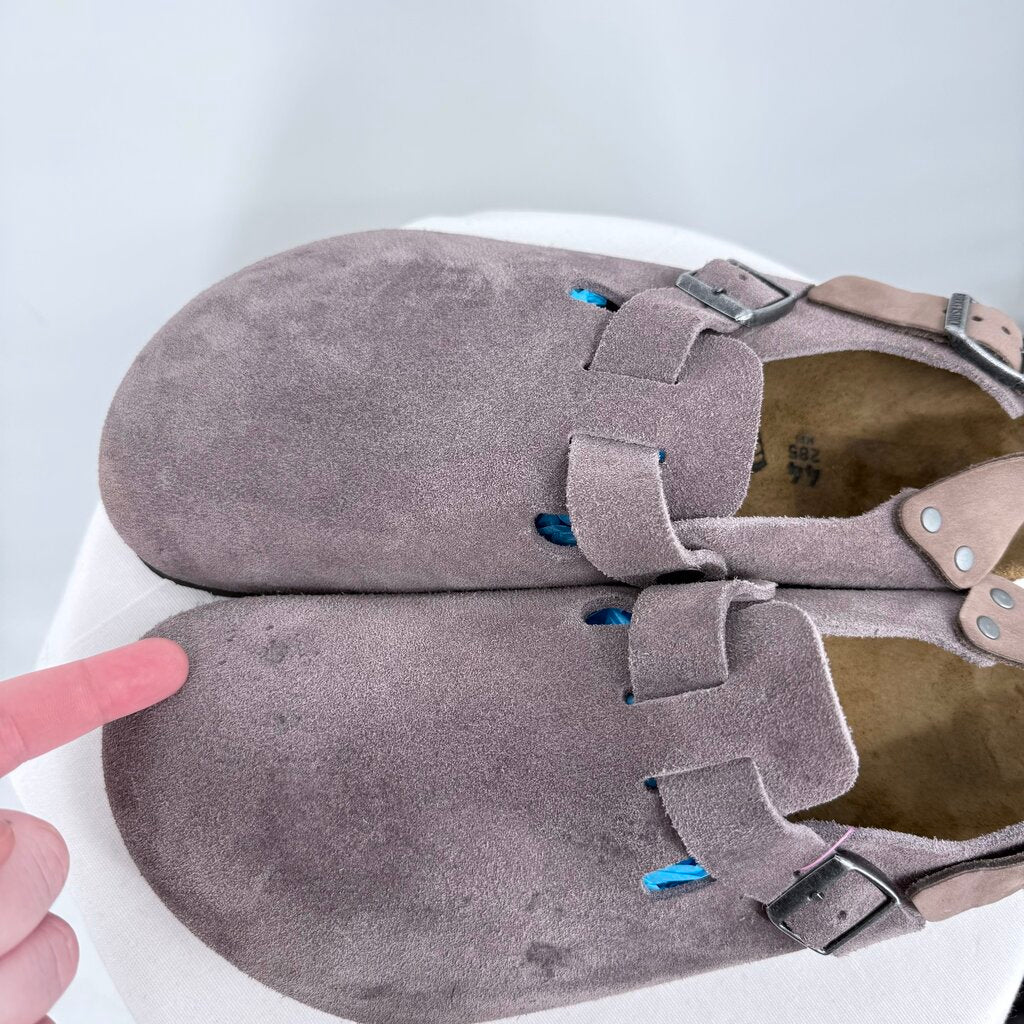 men Birkenstock Tokio Suede Clogs Faded Purple Shoes 44/11
