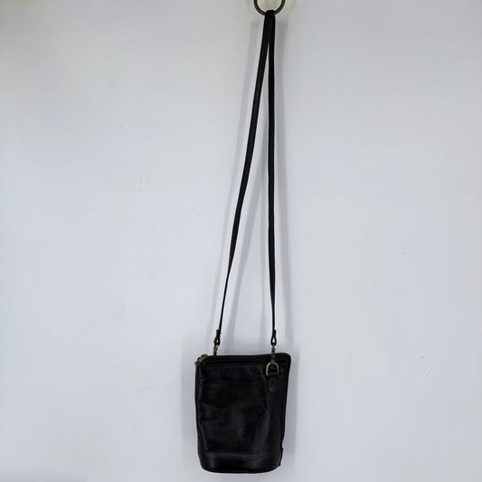 women Hobo Vintage Crossbody Bucket Black Purse