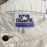 NWT Future Collective Crossover White/Cream Jeans Size 8