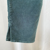 3x1 N.Y.C. Fern Green Velvet High Rise Skinny Jeans Women's Size 28