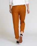 women RVCA Rvca Scout Striped Trouser Orange Cathay Spice 28/6 Orange Pants 28/6