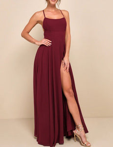 women Lulu's Dreamy Romance Burgundy Dress XS