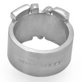 women Miss Sixty NIB Love Ring Stainless Steel Silver Jewelry 5