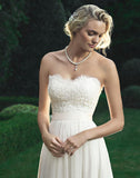 women Casablanca Style 2205 Babydoll Wedding Dress Ivory Dress 10