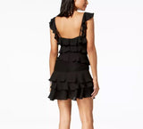 women Bardot Babylon Ruffles & Lace Dress Black Dress 6