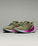 women Lululemon Blissfeel Running Shoe Rosemary Green Highlighter Purple White Shoes 6
