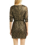 women Trina Turk Gold on the Rocks Black Gold Dress 12