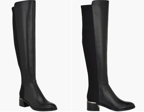 women Calvin Klein Jotty Over the Knee Black Shoes 10