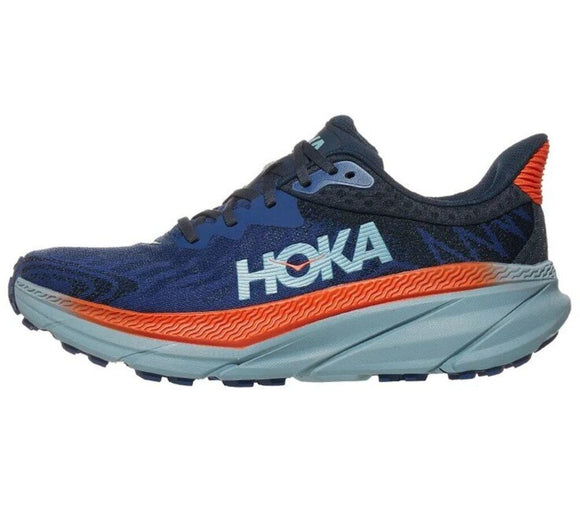 men Hoka NIB Challenger 7 Versatile Running Shoe Bellweather Blue/Stone Blue Shoes M7/W9