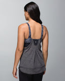 Lululemon Run Times Tank Black Heathered Gray Activewear 6