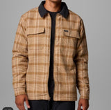men Columbia NWT Pitchstone Heavyweight Shirt Jacket Delta Boro Plaid Jacket M