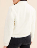 women Moon River V-neck Wrap Top White Sweater M