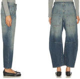 women Nili Lotan Emmerson Barrel Jean Classic Wash Jeans 27/4