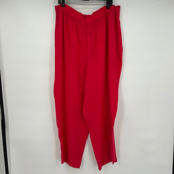 women Diane Gilman Silk Lounge Pants 3X/22/24