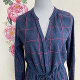 women Prana NWT Loop to Pines Plaid Dress Prana Berry Dress L