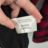 women Orvis Buffalo Plaid Shacket Red and Black Jacket M