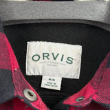 women Orvis Buffalo Plaid Shacket Red and Black Jacket M