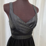 women Armani Exchange Armani Exchange Black Zebra Shimmer Cocktail Dress Size 0 Black Dress 0
