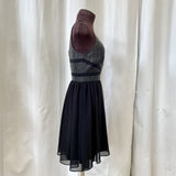 women Armani Exchange Armani Exchange Black Zebra Shimmer Cocktail Dress Size 0 Black Dress 0
