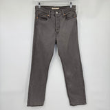 women Levi's Wedgie Straight Gray Jeans 29/8