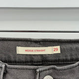 women Levi's Wedgie Straight Gray Jeans 29/8