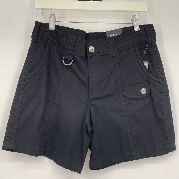 women Style & Co NWT Mid Rise Black Shorts 6