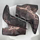 women A New Day Snakeskin Boots black and brown Shoes 7.5