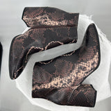 women A New Day Snakeskin Boots black and brown Shoes 7.5