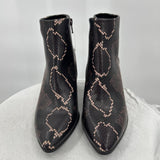 women A New Day Snakeskin Boots black and brown Shoes 7.5