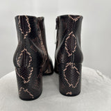 women A New Day Snakeskin Boots black and brown Shoes 7.5