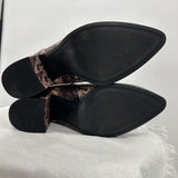 women A New Day Snakeskin Boots black and brown Shoes 7.5