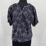 women WVN Print Navy Blue Top M