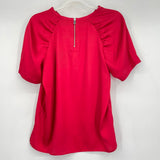 women DKNY NWT Satin Red Woven Top M