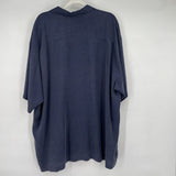 men Tommy Bahama Hawaiian Shirt Blue Top XXL