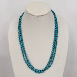 Three Strand Navajo Turquoise Necklace 25.5" Jewelry