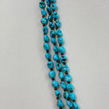 Three Strand Navajo Turquoise Necklace 25.5" Jewelry