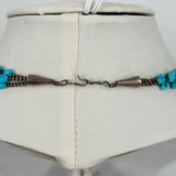 Three Strand Navajo Turquoise Necklace 25.5" Jewelry